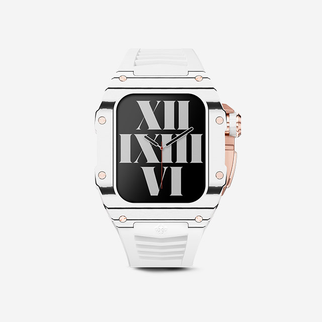 RSC45-Albino White-Rose Gold｜Apple Watch Case｜