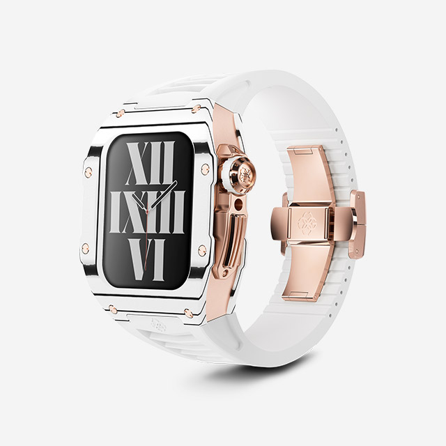 RSC45-Albino White-Rose Gold｜Apple Watch Case｜