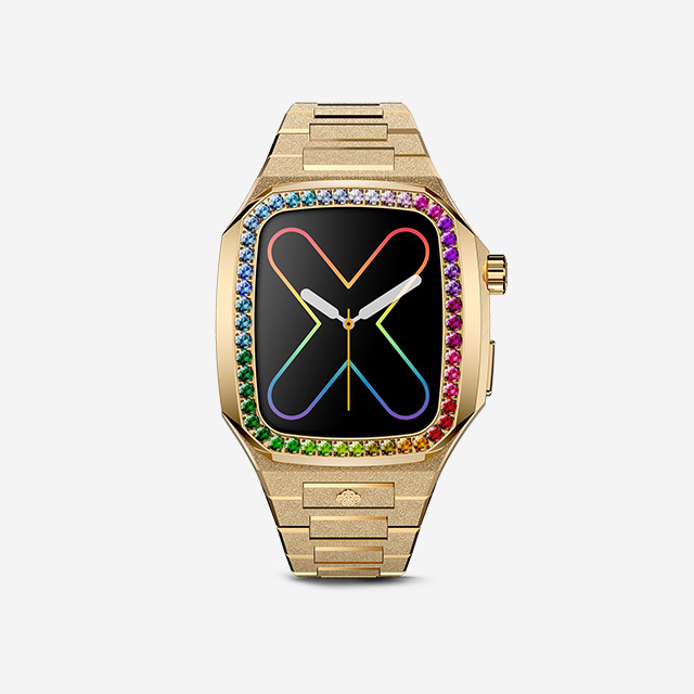 EVF 41-Rainbow Frosted  Gold｜Apple Watch Case｜