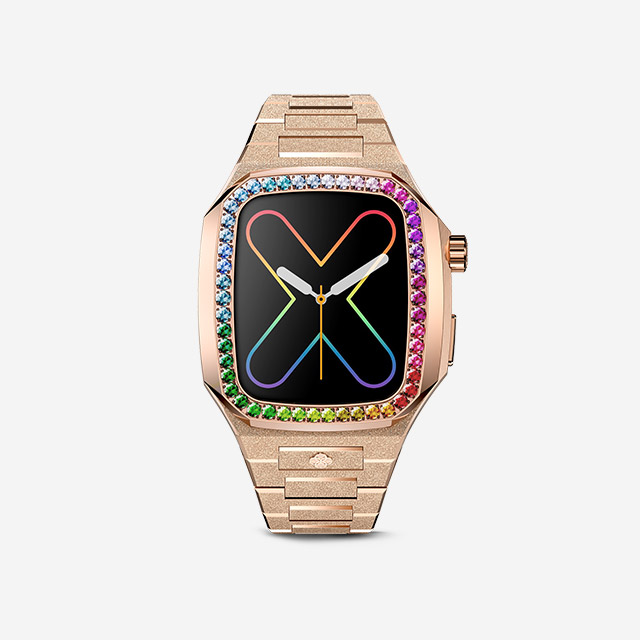 EVF 41-Rainbow Frosted  Rose Gold｜Apple Watch Case｜