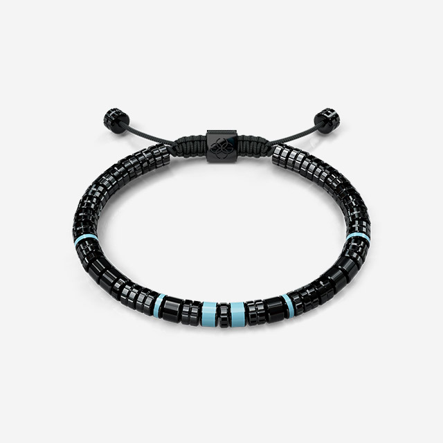 Bracelet - EV - Black - Curacao Blue