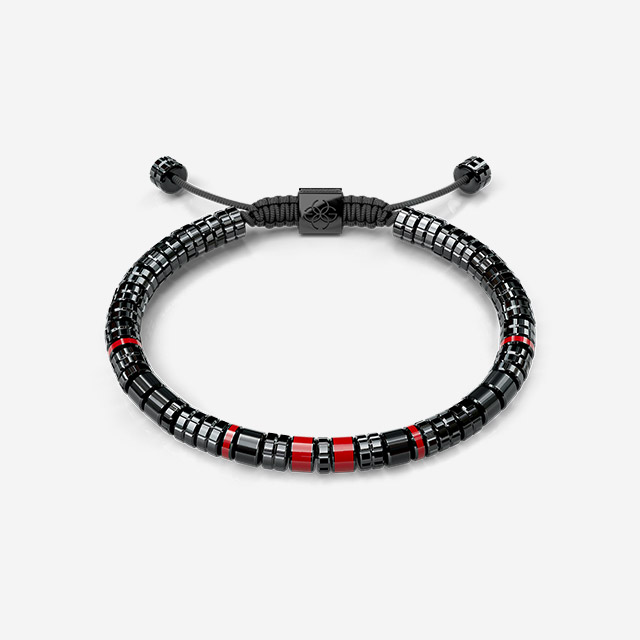 Bracelet - EV - Black - Rosso Corsa