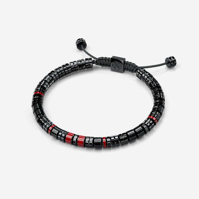 Bracelet - EV - Black - Rosso Corsa