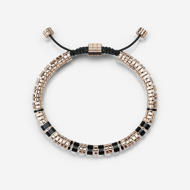 Bracelet - EV - Rose gold - Black