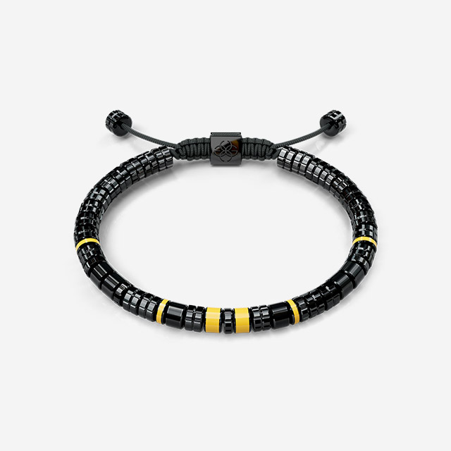 Bracelet - EV - Black - Modena Yellow