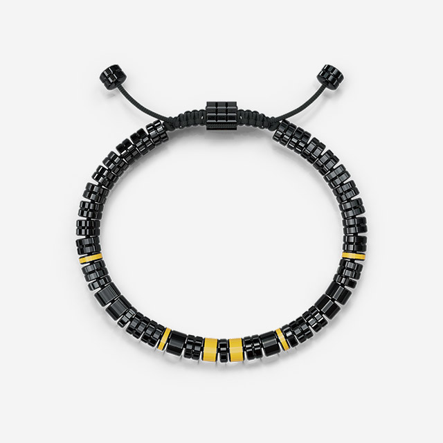 Bracelet - EV - Black - Modena Yellow