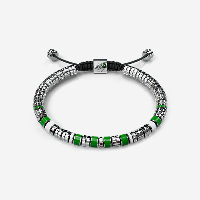 Bracelet - EV - Silver - Green