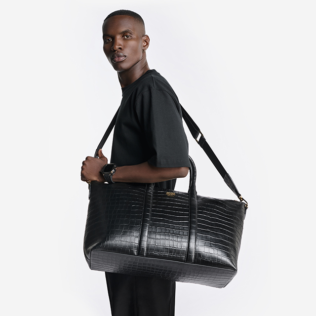 Weekend Bag / Croco Embossed