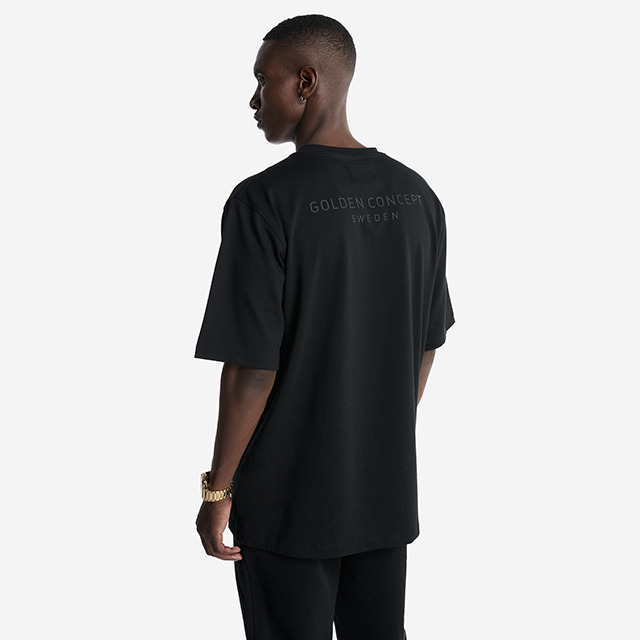 T-Shirt Oversize - Black 3D Print