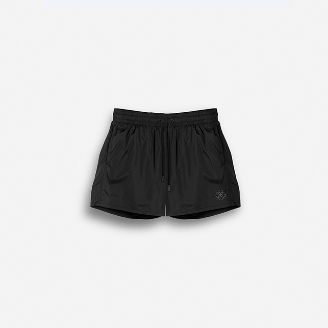 Swim Shorts Nylon - Black Embroidery