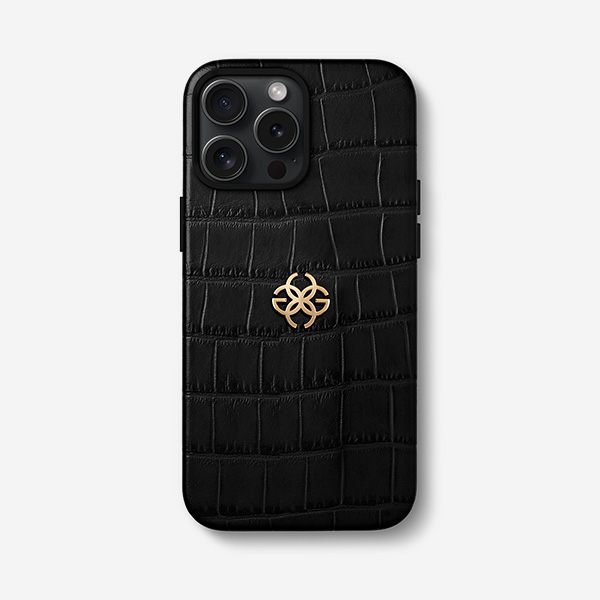 iPhone Case 16 - Embossed Croco Logo