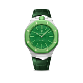 Pop Case皇家鱷魚紋皮革錶帶 - Green