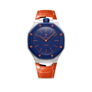 Pop Case皇家鱷魚紋皮革錶帶-Orange