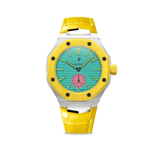 Pop Case皇家鱷魚紋皮革錶帶 -  Yellow