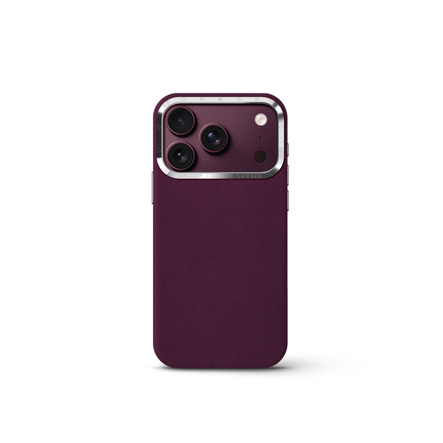 iPhone Case 17/ 18 - Alcantara 麂皮保護殼-勃根地紅