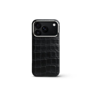 iPhone Case 17/ 18 鱷魚紋保護殼 - 黑