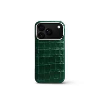 iPhone Case 17/ 18 鱷魚紋保護殼 - 深綠