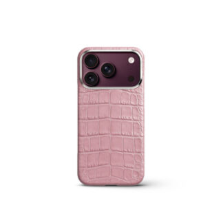 iPhone Case 17/ 18 鱷魚紋保護殼 - 粉