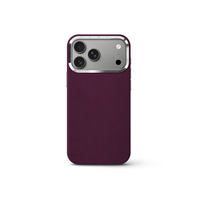 iPhone Case 17/ 18 - Alcantara 麂皮保護殼-勃根地紅